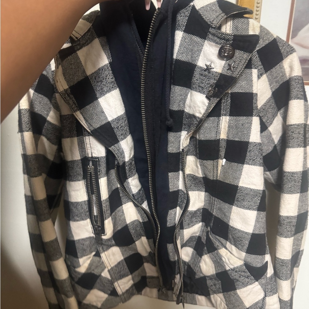 Maurices Navy Quilted Jacket